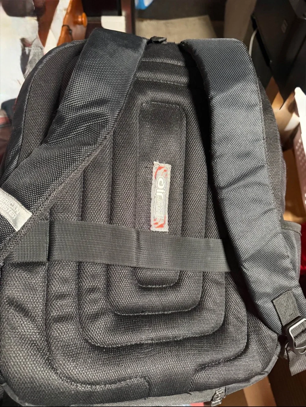 American Tourister Black Backpack with Padded Straps